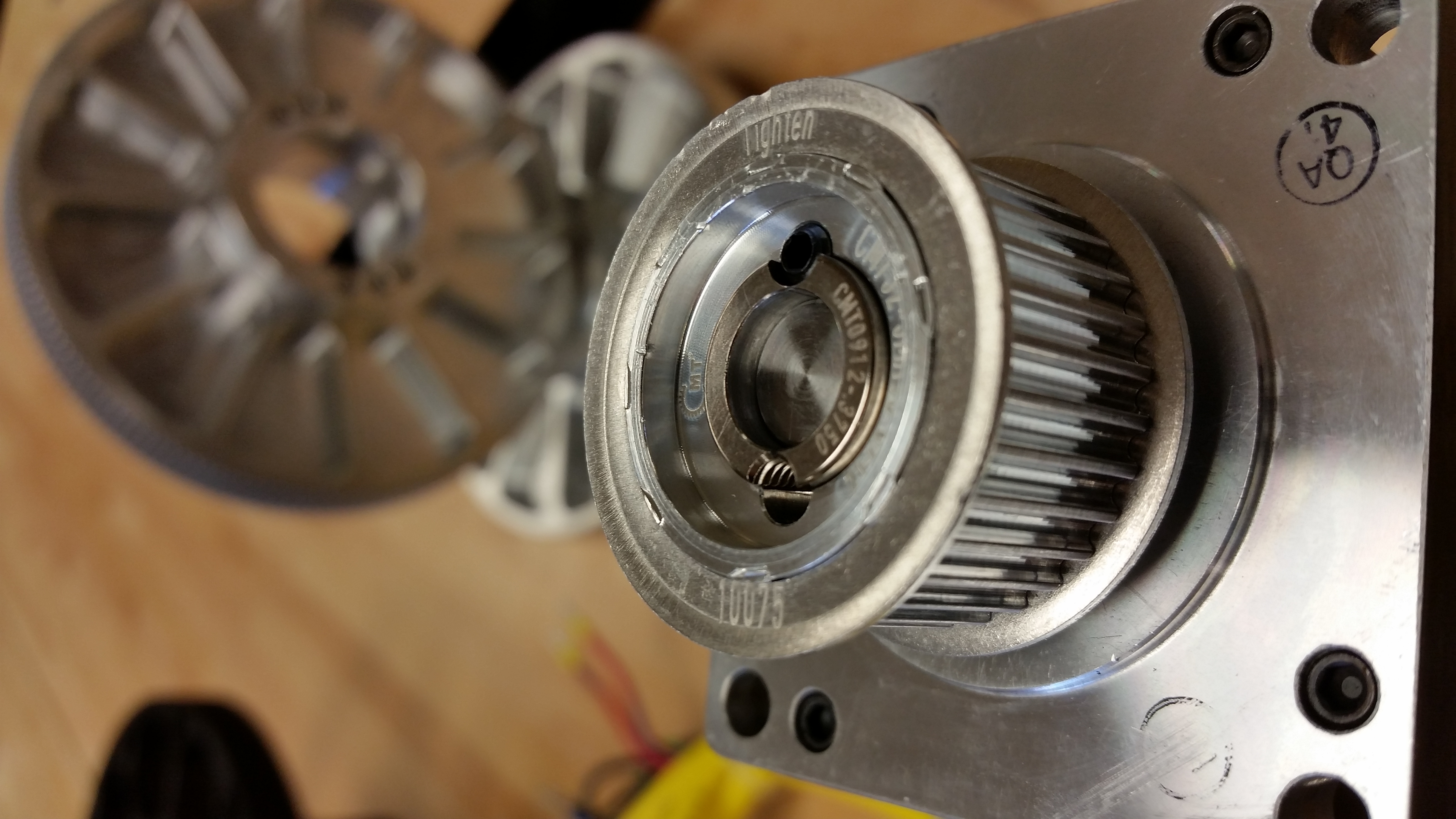 3mm GT pitch installed pulley with coupling