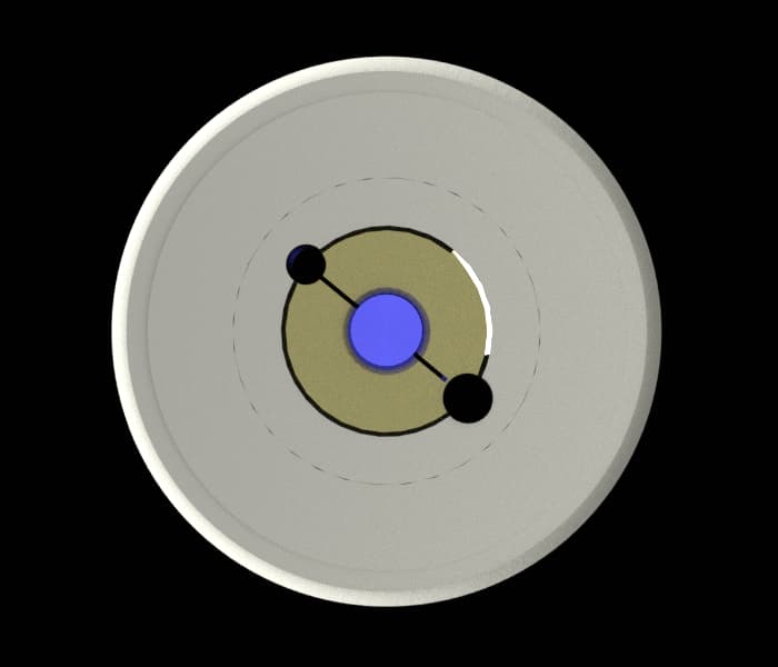Face view of set screw timing pulley